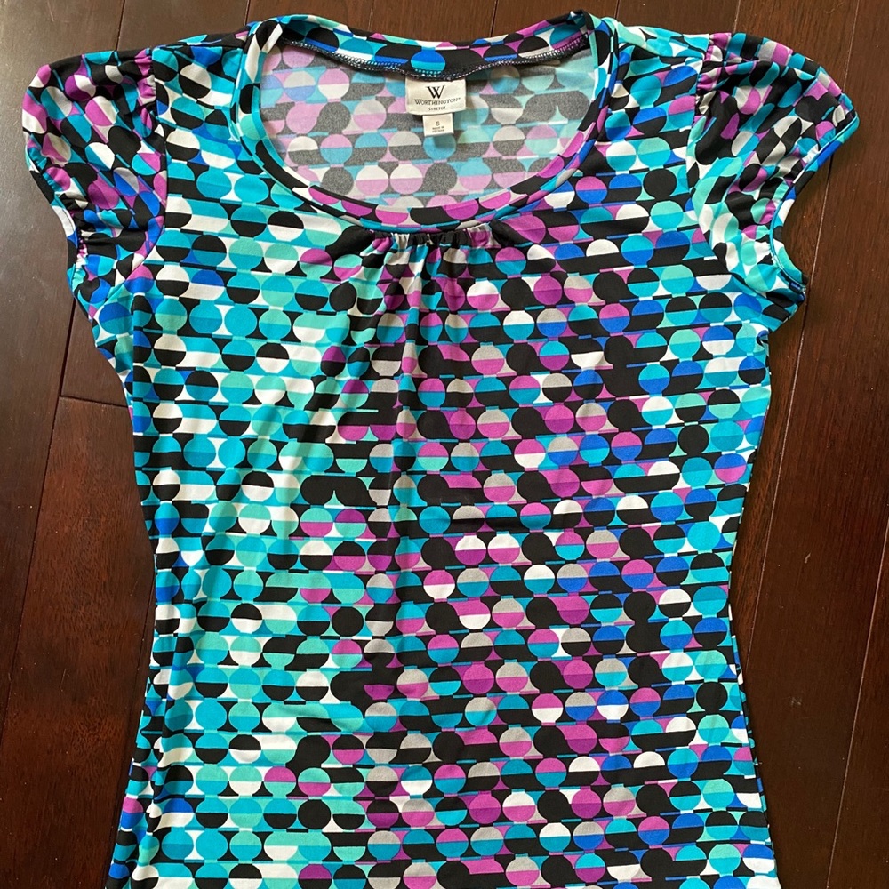 Worthington Short Sleeved Work Blouse